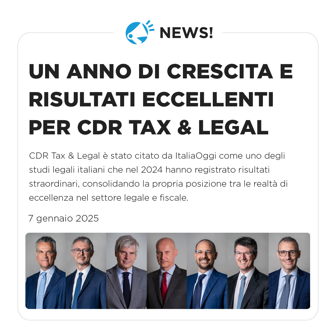 Un anno di crescita e risultati eccellenti per CDR Tax & Legal